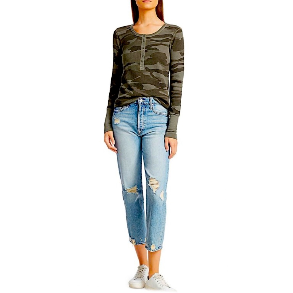 Long Sleeve Thermal top, Splendid Forever Camo Henley